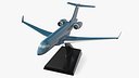 Business Jet Scale Model with Stand