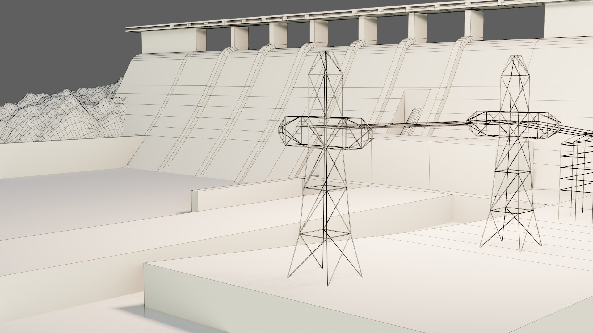 3D Dam 3d Model - Low Poly - Game Ready Model - TurboSquid 1774195