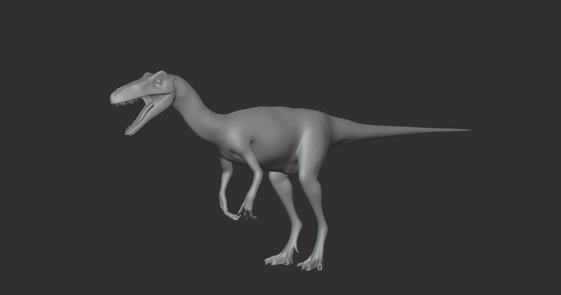 Coelurus Basemesh Low Poly 3D - TurboSquid 1994072