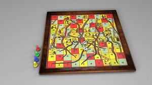 3D model snakes ladders