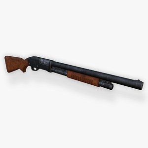 Old Fashion Pump Action Shotgun