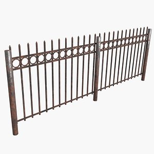 Old Rusty Fence 3D