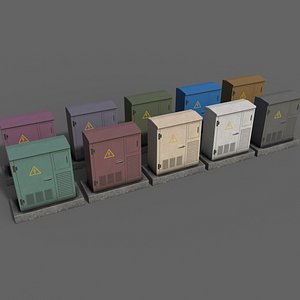 PBR Electric Box  - Collection 3D