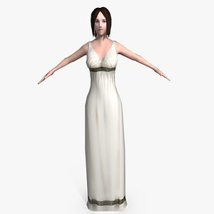 Low Poly Roman Woman 1