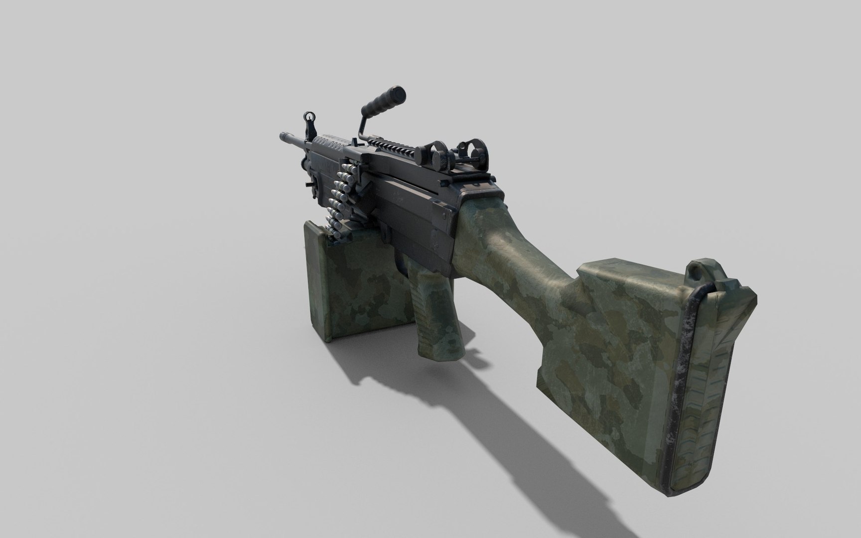 GunM 249 3D Model - TurboSquid 2106223