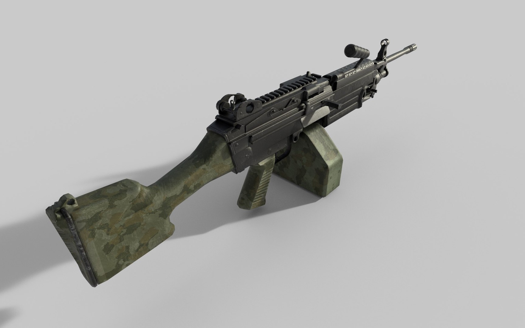 GunM 249 3D Model - TurboSquid 2106223