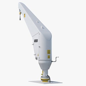 Seasight Davits Crane for Wind Farms Rigged for Maya