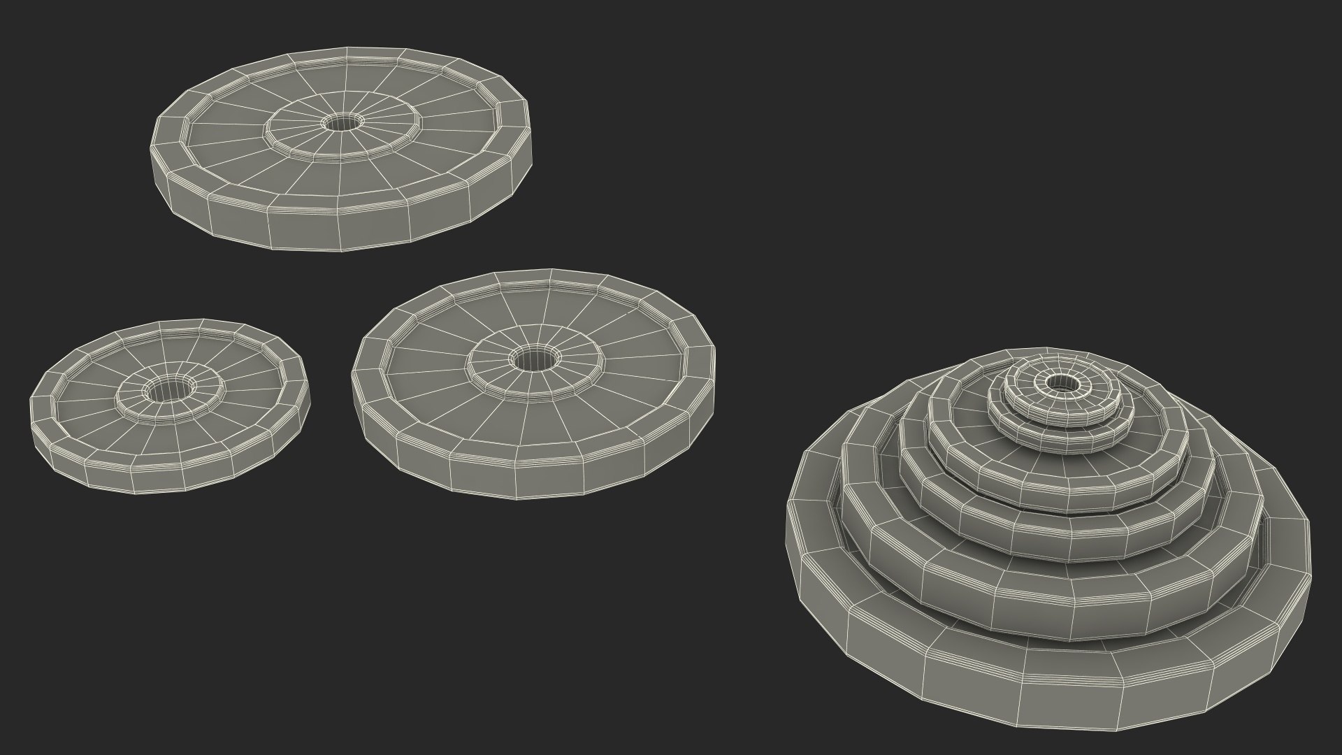 Gym Weight Plates Set 3D Model - TurboSquid 2268138