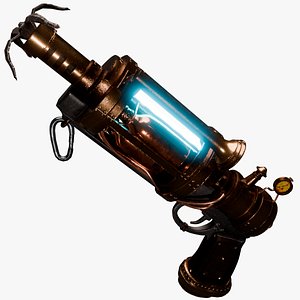 Stylized Steampunk Grapple Hook model