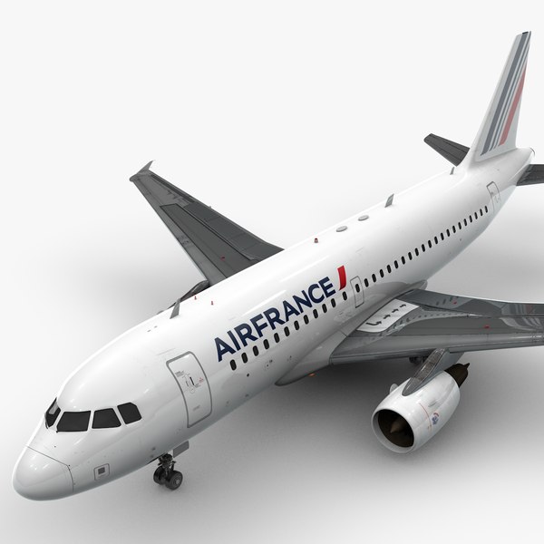 3D model Airbus A319-100 AIR FRANCE L1373