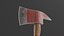 Fire Axe Game Ready PBR Asset Low Poly High Poly Texture 4K