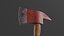 Fire Axe Game Ready PBR Asset Low Poly High Poly Texture 4K