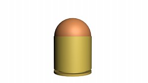 free 9mm bullet 3d model
