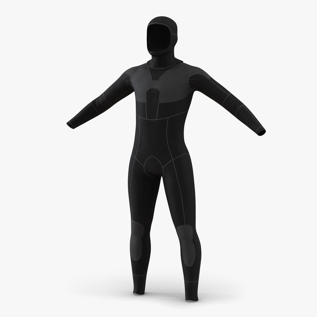 Dive Wetsuit 2 3D model preview