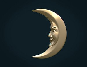 3D crescent relief