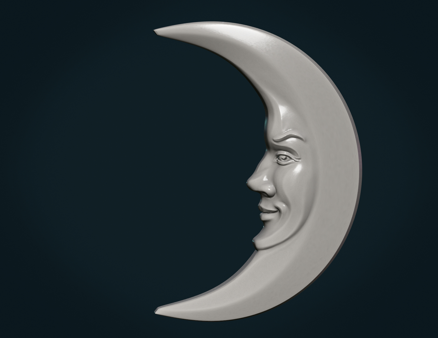 3D Crescent Relief - TurboSquid 1533613