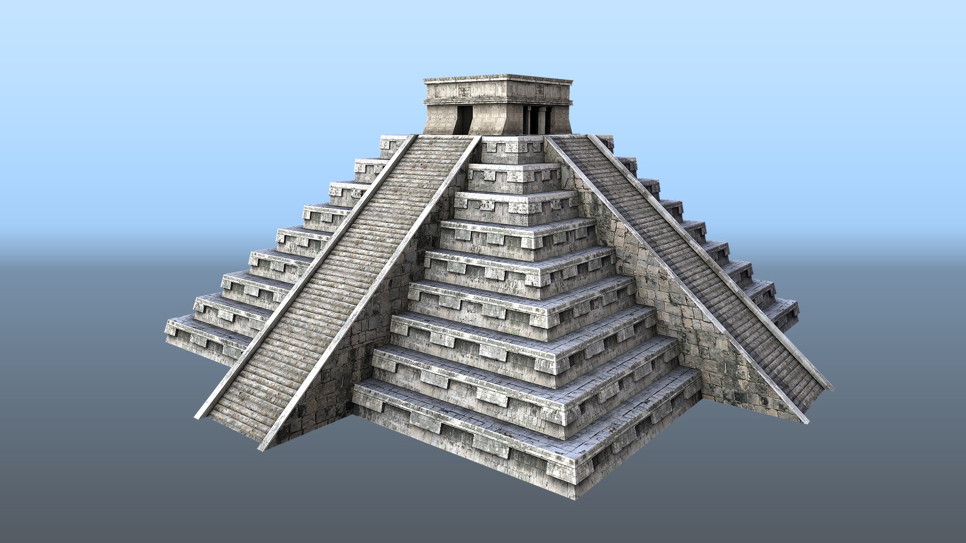 3D Chichen Itza Pyramid - TurboSquid 1377864