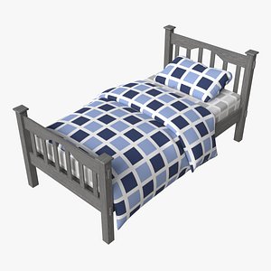 3D model Pottery Barn Kendall Bed Single