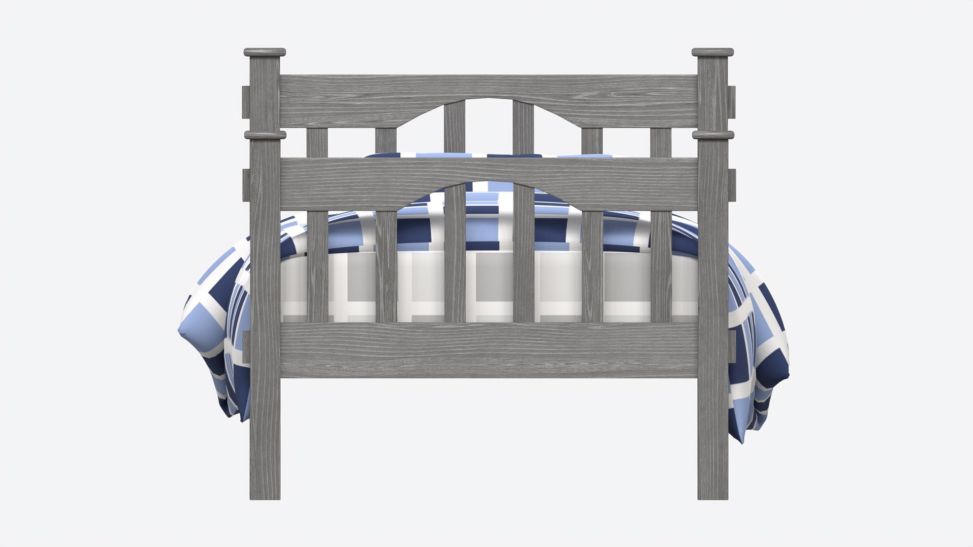 3D model Pottery Barn Kendall Bed Single TurboSquid 2119006