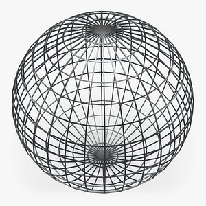 3D Wireframe Sphere 02