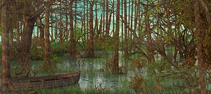swamp landscape 3D