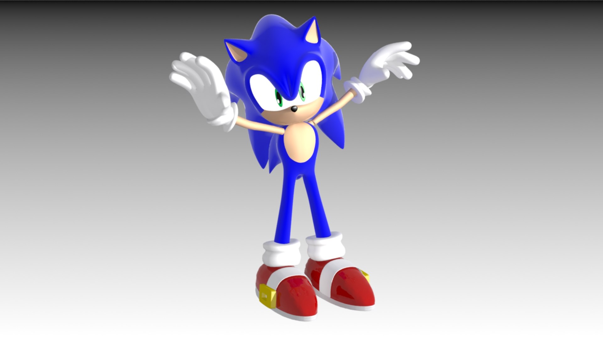 3d Model Sonic Rigging