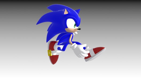 3d model sonic rigging