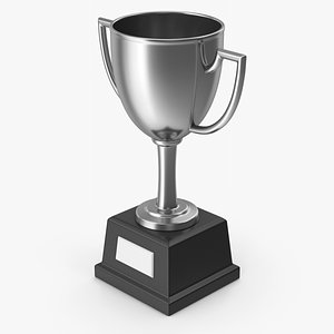 Silver Trophy Cup 2 3D