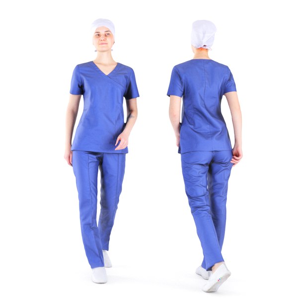 photogrammetry woman surgical nurse 3D model