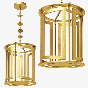 Laurence Montano Gilt Bronze Lantern Papillon