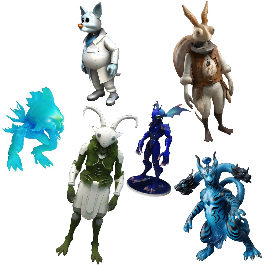 Fantasy Creature Collection - Alien Chronicles - TurboSquid 2332333