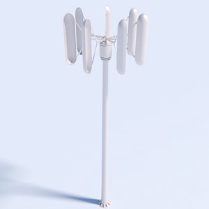 Vertical Axis Wind Turbine 3d model