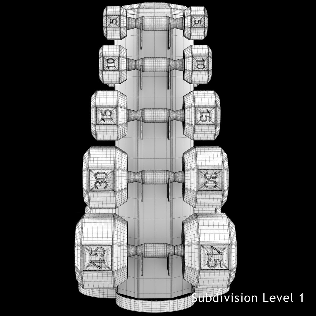 Dumbbell Rack 3d Model