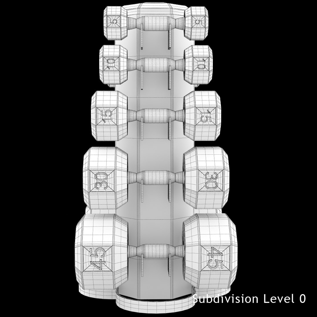 Dumbbell Rack 3d Model