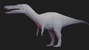 Suchomimus Tenerensis - Rigged Base Mesh 3D model