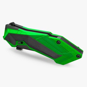 Fantastic Knife Folded Dark Green 3D model