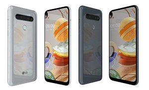 3D model lg k61 blue white