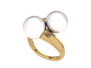 pearl ring 3D model