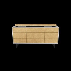 TV bench 3D model model