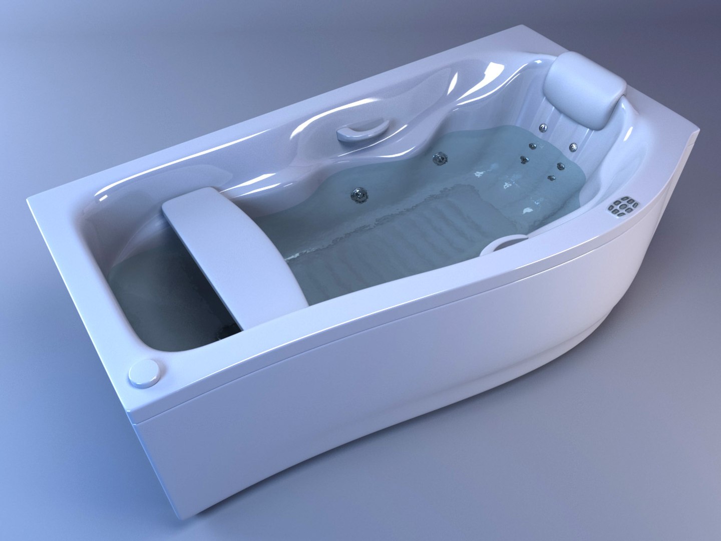 3d bath hydromassage model
