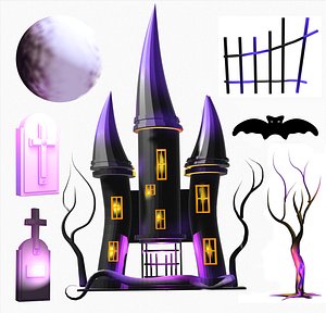 Halloween  Collection - Pack of models for Halloween scenes 3D model