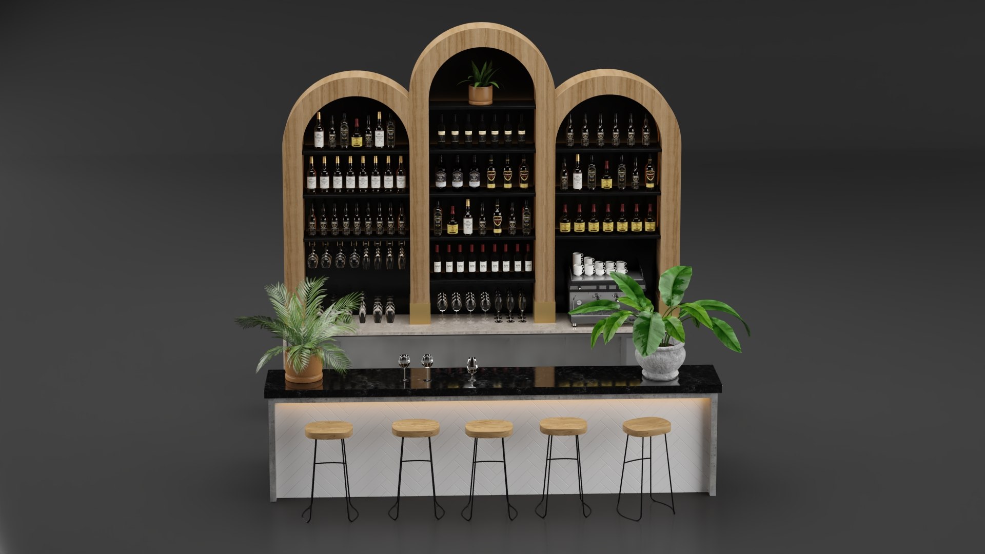 Restaurant Bar 3D Model - TurboSquid 2380360