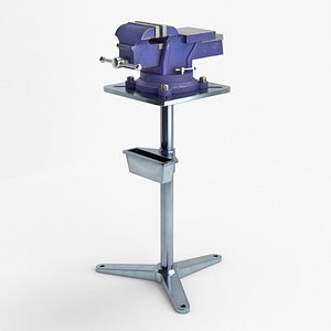 Bench Vise With Stand 3D model