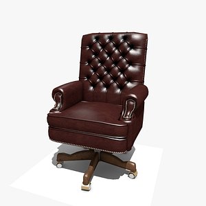 executive swival office chair 3D