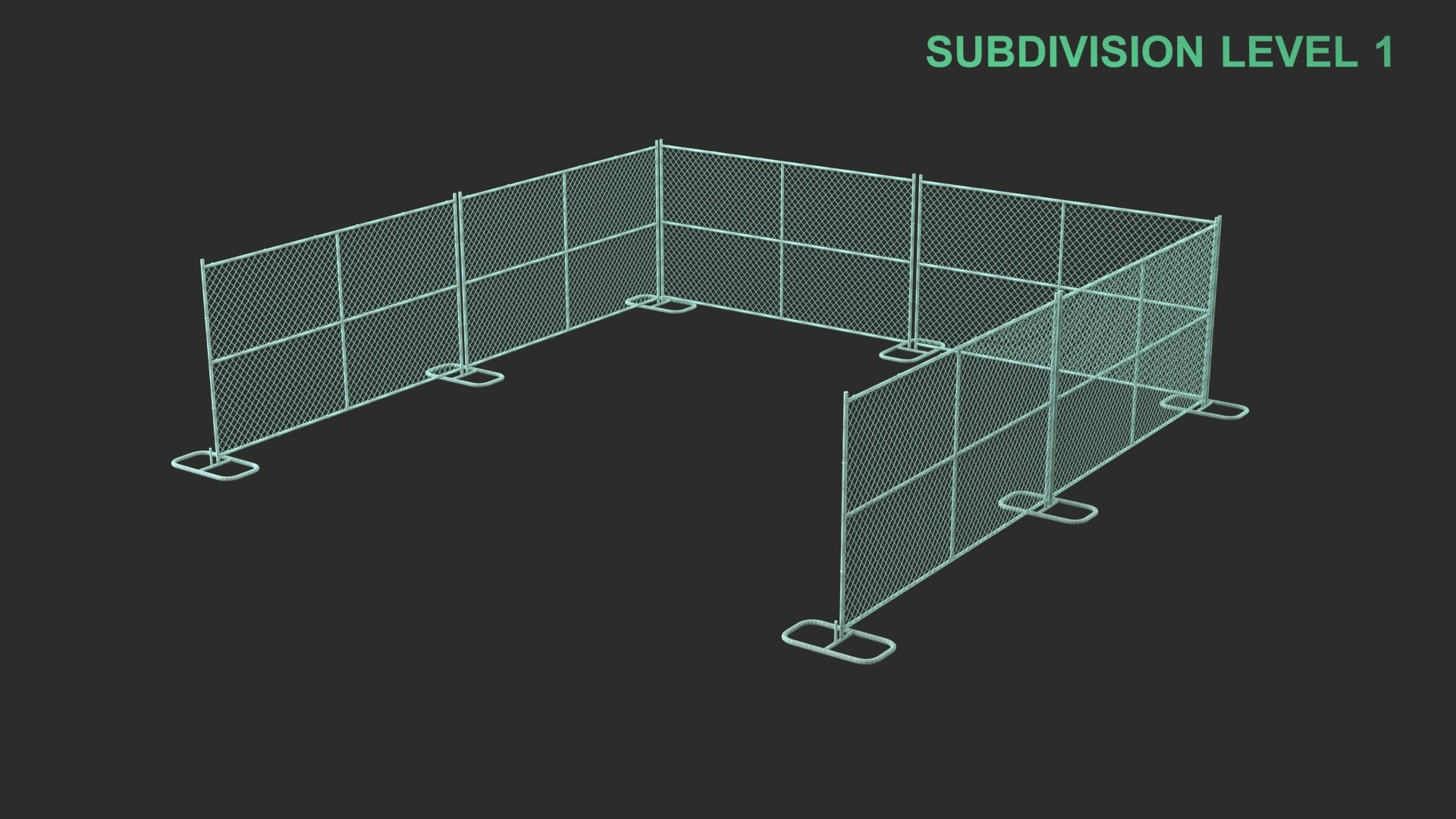 3D Fence U Shape model https://p.turbosquid.com/ts-thumb/5o/sb3NZa/11/wireframe_0004/jpg/1756274345/1920x1080/fit_q87/78995b0fd68b807bb978dd8d41a80fc2cd8f3157/wireframe_0004.jpg