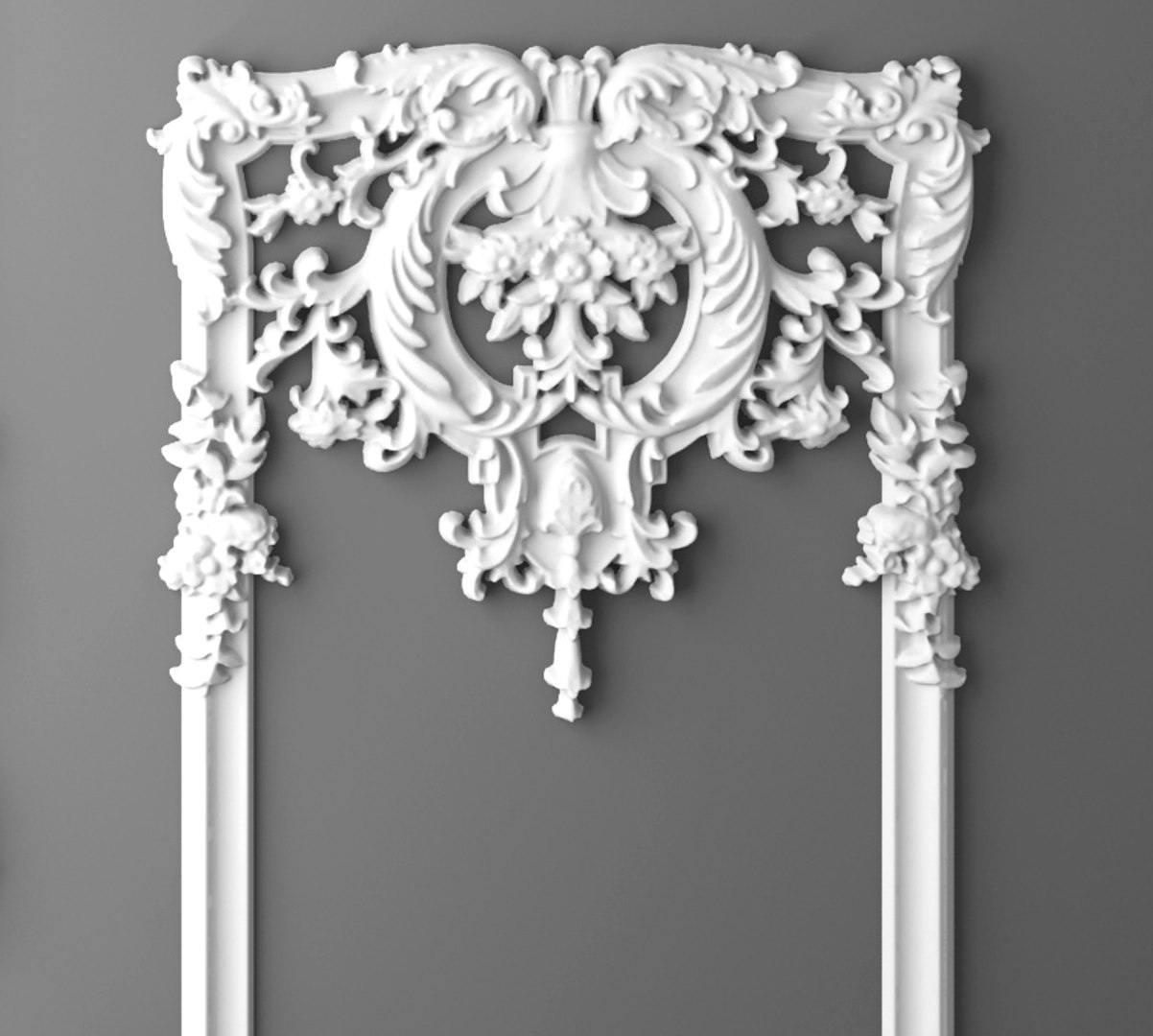 3D Boiserie Molding - TurboSquid 960856