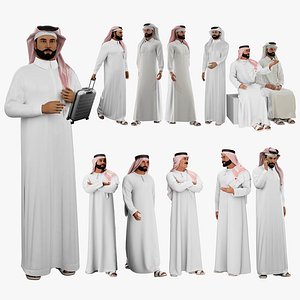 Arab People collection 3d model