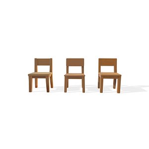 3D stylized simple chaire