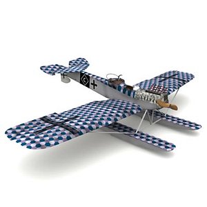 hansa brandenburg w29 3d model