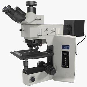 3d professional fluorescence microscope generic model